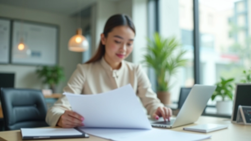 Financial planning workspace with professional materials