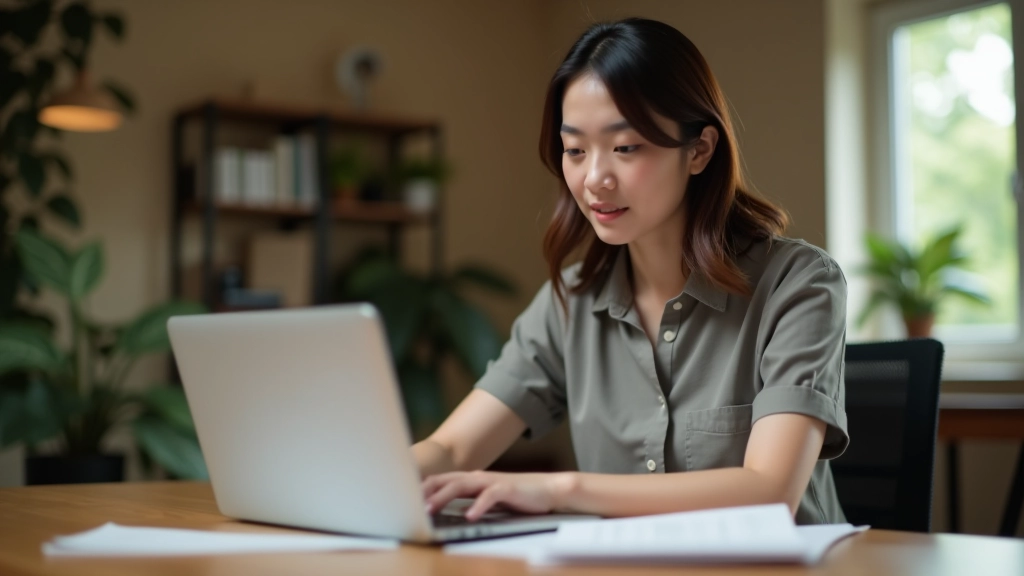 Young professional working on financial planning